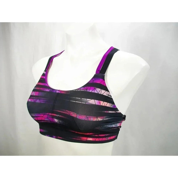SMALL Champion C9 N9629 Strappy Back Wire Free Sports Bra Pink Stripe NWT New wi - Picture 7 of 9